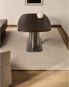 Kremowy wełniany dywan tkany ręcznie 160x230 cm Calira – Kave Home