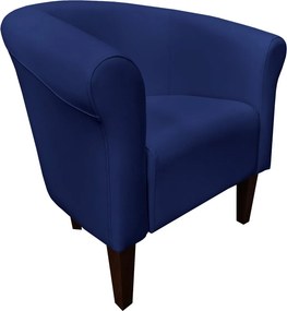 Fotel Milo tkanina Eko-skóra elegancki fotel do salonu i gabinetu : Kolor nogi - Venge, Kolor tkaniny - EKO-SKÓRA - 4D, Wysokość nogi - 20 cm