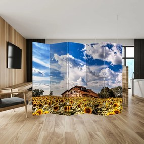 Parawan - Pole słoneczników (210x170 cm)