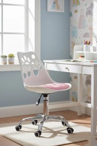 Ergonomiczne czarne obrotowe krzesło do nauki dla dziecka D1-P03