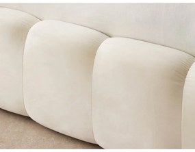 Beżowe tapicerowane łóżko dwuosobowe ze schowkiem i stelażem 140x200 cm Bali – Cosmopolitan Design