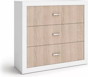 Komoda młodzieżowa Seal 100 cm nowoczesna do pokoju dziecięcego MDF biała i kolorowa