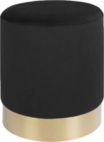 Pufa Gamby, Czarny, 34x34x43 cm, Kendra Home