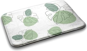 Dywanik do łazienki Dywanik do łazienki Liście monstery