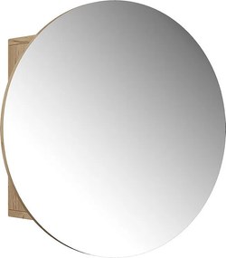 Szafka z lustrem w łazience złoty dąb energetyczny 60x17.4x60 loki