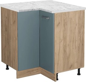 Szafka narożna niebiesko-szary 75.6x60x81.6 r-line