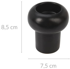 Ozdobny świecznik ceramiczny, 8,5 cm