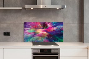 Panel szklany do Kuchni Tęczowa Symfonia Fraktali