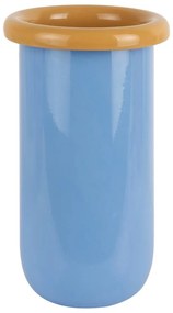 Niebieski szklany wazon (wysokość 25 cm) Plegado – PT LIVING