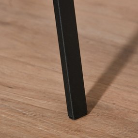 HOMCOM Stojak na Ubrania Metalowa Szafa 45x45x180cm Brązowy Wieszak do Korytarza | Aosom PL