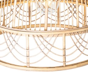 Orientalna lampa wisząca z rattanu 49 cm - Michelle