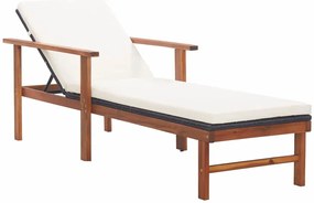 Drewniany leżak czarny N6-K50