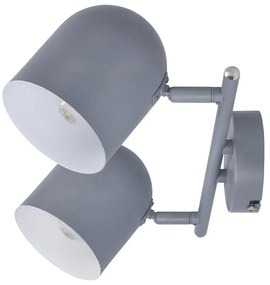Niebieska lampa sufitowa z metalowym kloszem 38x10 cm Azuro – Candellux Lighting