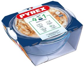 Pyrex Szklana zapiekanka z pokrywką okrągła 3 l