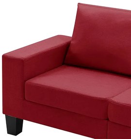 2-osobowa sofa z podłokietnikami, czerwone wino - Lurra 2Q