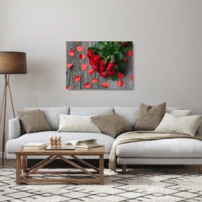 Obraz na szkle - róże (70x50 cm)