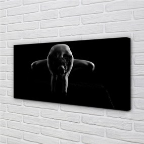 Zdjęcie na płótnie Czarno-Biały Portret Kobiety