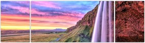 Obraz - Wodospad Seljalandsfoss (170x50 cm)