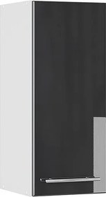 Szafka ścienna antracyt wysoki połysk 30x34.1x72 fame-line