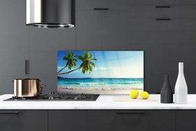Panel nad blat kuchenny Tropikalna Palma na Wybrzeżu