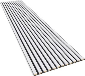 Akustyczne panele lamelowe 2 szt. biały mat E7-C67