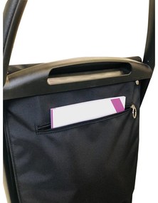 Torba na zakupy na kółkach 53 l Com Tweed Polar Black Tube – Rolser