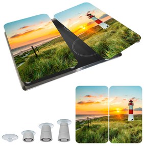 Szklane płyty ochronne na kuchenkę LIGHTHOUSE, 2 sztuki