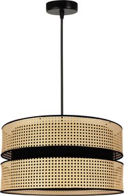 Rattanowa lampa wisząca do salonu DUO