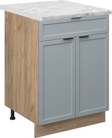 Szafka dolna do kuchni jasnoniebiesko-szary 60x60x82 fame-line