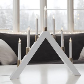 Elegancki biały świecznik adwentowy Halla