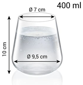 Tescoma Szklanka GIORGIO 400 ml, 6 szt.