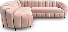 Narożnik Verno 210x270 z funkcją spania nowoczesny tapicerowany do salonu na nóżkach