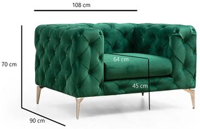 Fotel Como Zielony