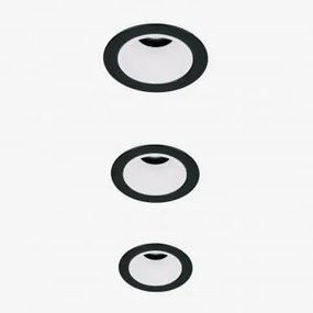 Pack 3 Wpuszczanych Downlightów Led Z Okrągłymi Ramkami Ø5 Cm Do Użytku Zewnętrznego, Wykonanych Z Aluminium - Sklum