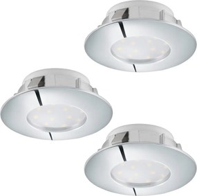 Eglo 95822 - ZESTAW 3x wpuszczanych opraw sufitowych PINEDA LED/4,9W/230V