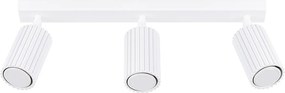 Lampa Sufitowa Minimalistyczny Karbon, Aluminium - 3 Źródło - L.45 X H.16.5 Cm - Biały