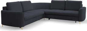 Narożnik LAREN nowoczesna sofa z funkcją spania pojemnik na pościel prawa strona CASTEL 79 251x251x85 cm