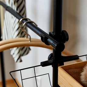 Wenko Zestaw 2 teleskopowych drążków poziomych Herkules, czarne