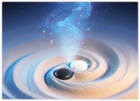 Obraz - Eteryczny yin-yang (70x50 cm)