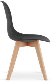 Zestaw 4szt krzeseł do jadalni KITO czarnych