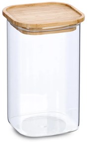 Słoik z pokrywką bambusa, 1400 ml, 11 x 11 x 17,7 cm