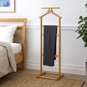 Bambusowy wieszak na ubrania w naturalnym kolorze Vion – Bonami Essentials