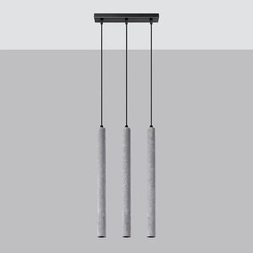 Lampa wisząca PASTELO 3L betonowa