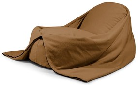 Brązowy dziecięcy worek do siedzenia z materiału bouclé Cocoon 120 – SLOWDOWN