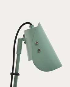 Zielona metalowa lampa stołowa z klipsem (wysokość 51 cm) Jula – Kave Home