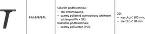 Obrotowy hoker do biura z siatkowym oparciem X-Line Counter Swivel Chair Mesh