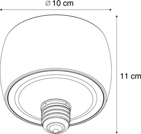 Żarówka dekoracyjna LED E27 czarna 6W 370 lm 3000K