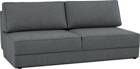 Ciemnoszara rozkładana/ze schowkiem sofa 202 cm Dora – Scandic
