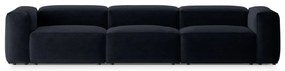 Ciemnoniebieska sofa 364 cm Bergano – Cosmopolitan Design