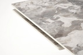 Stół rozkładany FERNANDO 160(240)x92 beżowy marmur/czarny HALMAR